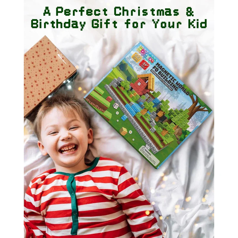 Magnetic Building Blocks Set - Activity Set for kids and family play, image 2