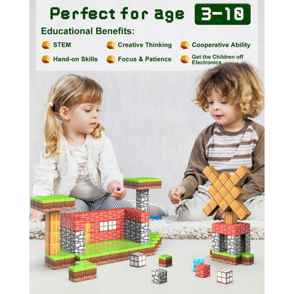 Magnetic Building Blocks Set - Activity Set for kids and family play, image 3