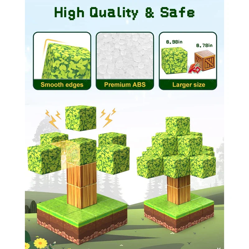 Magnetic Building Blocks Set - Activity Set for kids and family play, image 6