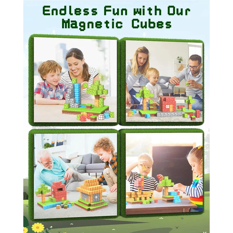 Magnetic Building Blocks Set - Activity Set for kids and family play, image 8