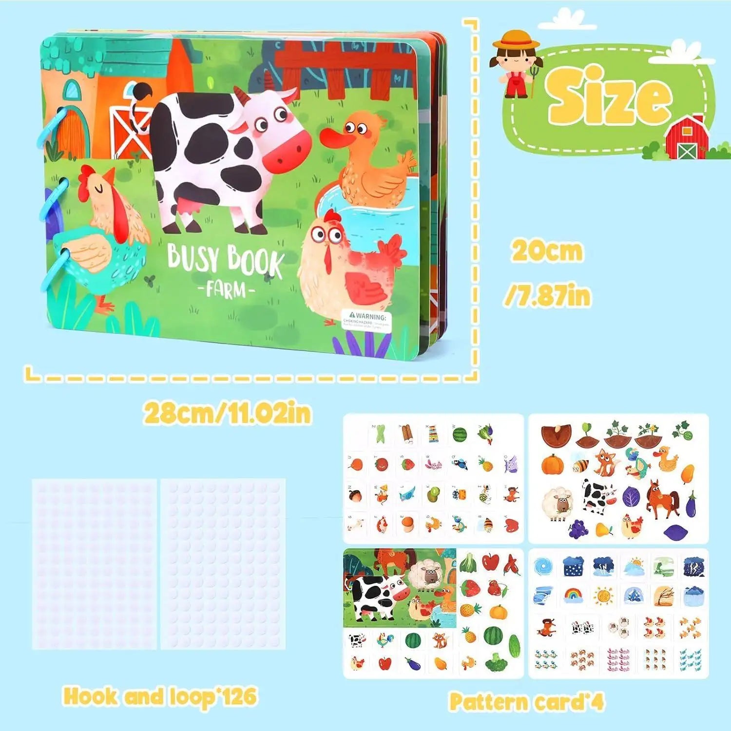 Baby Sensory Cloth Book Set - Classic Set for kids and family play, image 6