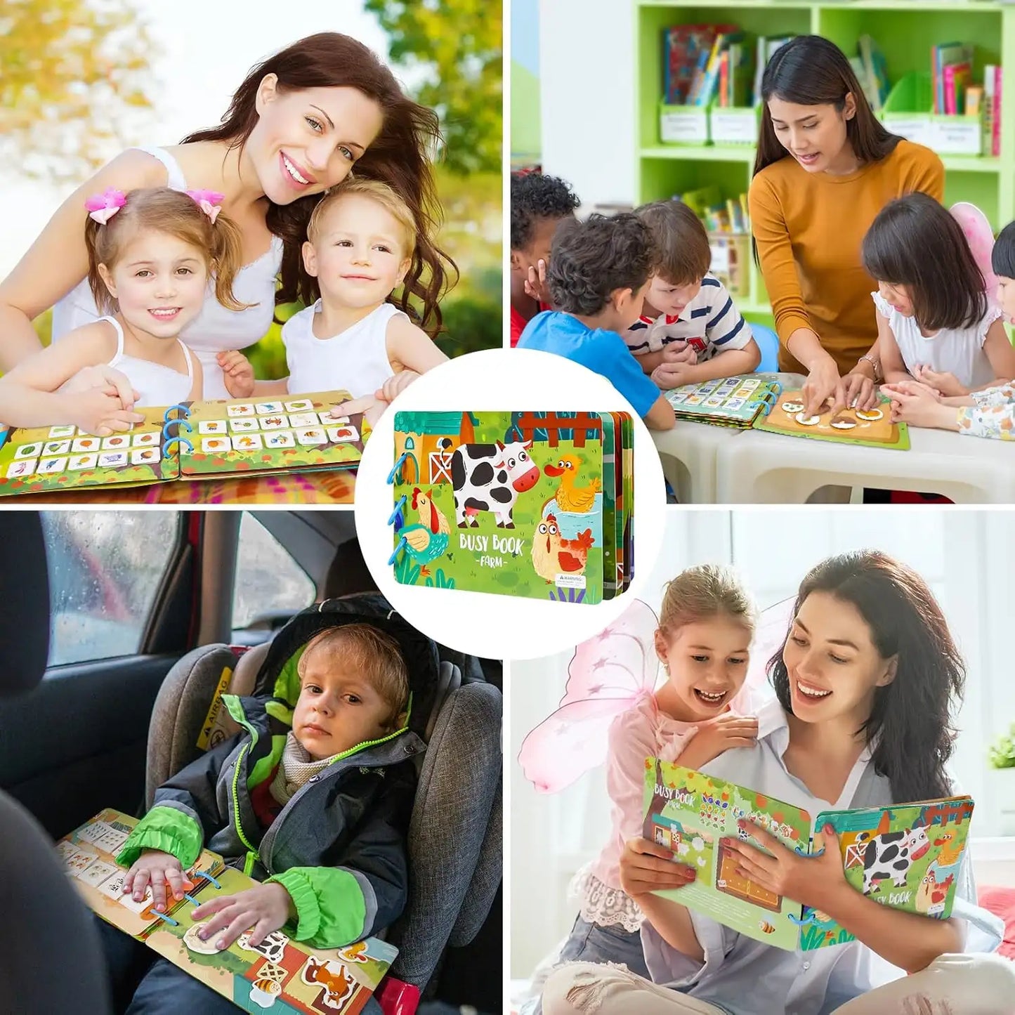 Baby Sensory Cloth Book Set - Classic Set for kids and family play, image 5