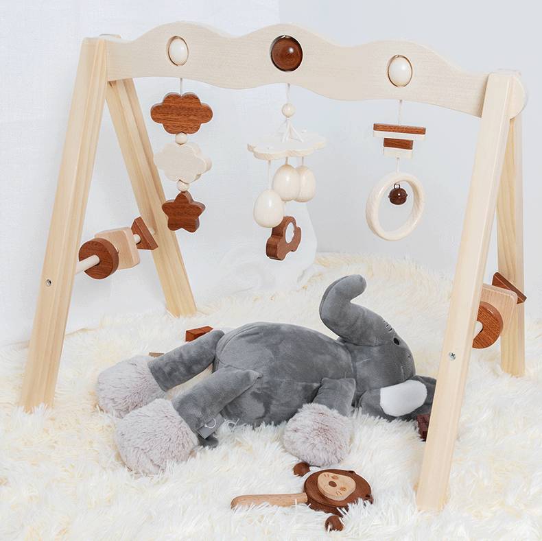 Classic Wooden Baby Gym for kids and family play, image 2
