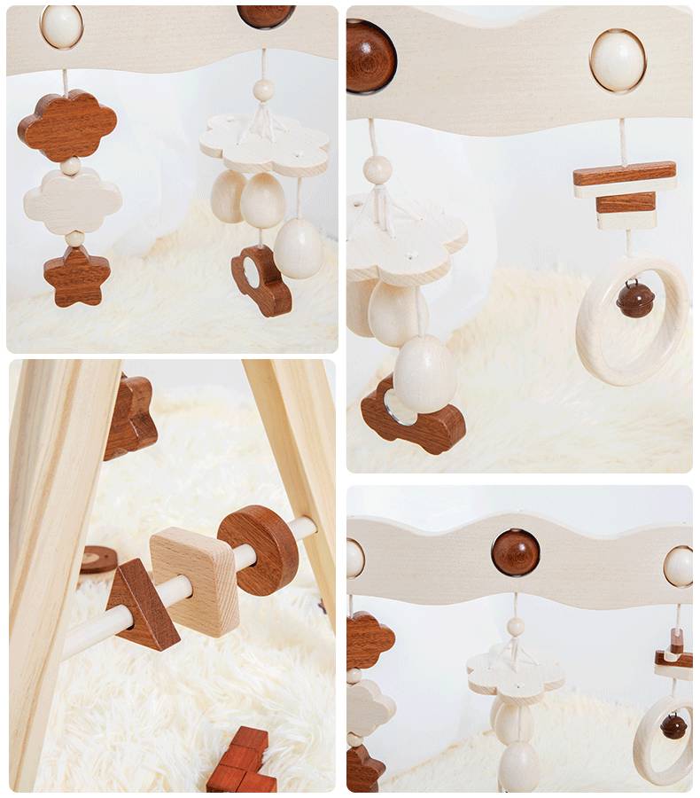 Classic Wooden Baby Gym for kids and family play, image 3