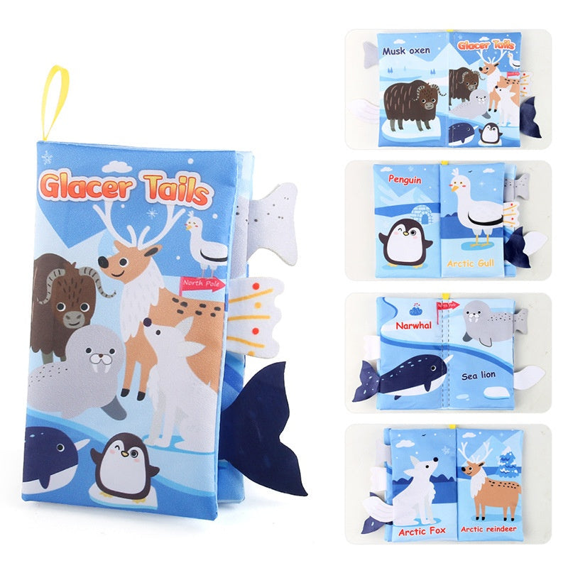 BPA free soft baby cloth book made with gentle fabric material