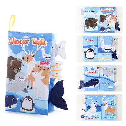 BPA free soft baby cloth book made with gentle fabric material