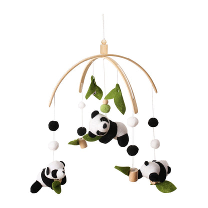 Cute bear and moon baby mobile for peaceful nursery crib decoration