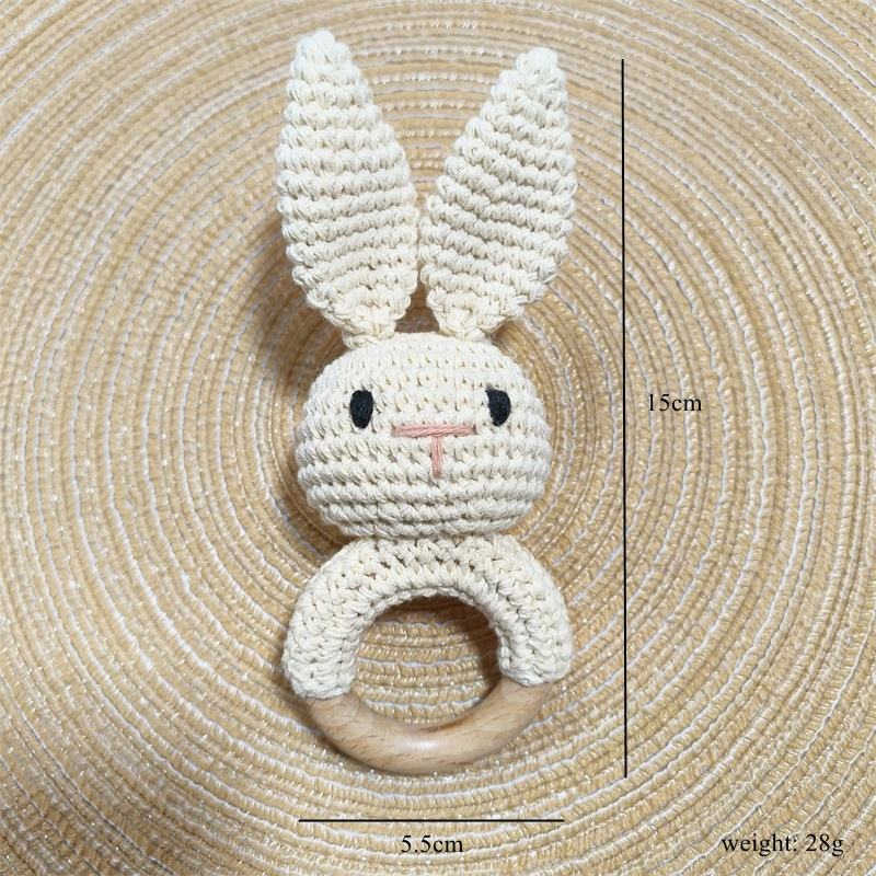 BPA-free natural wood baby teether for safe chewing