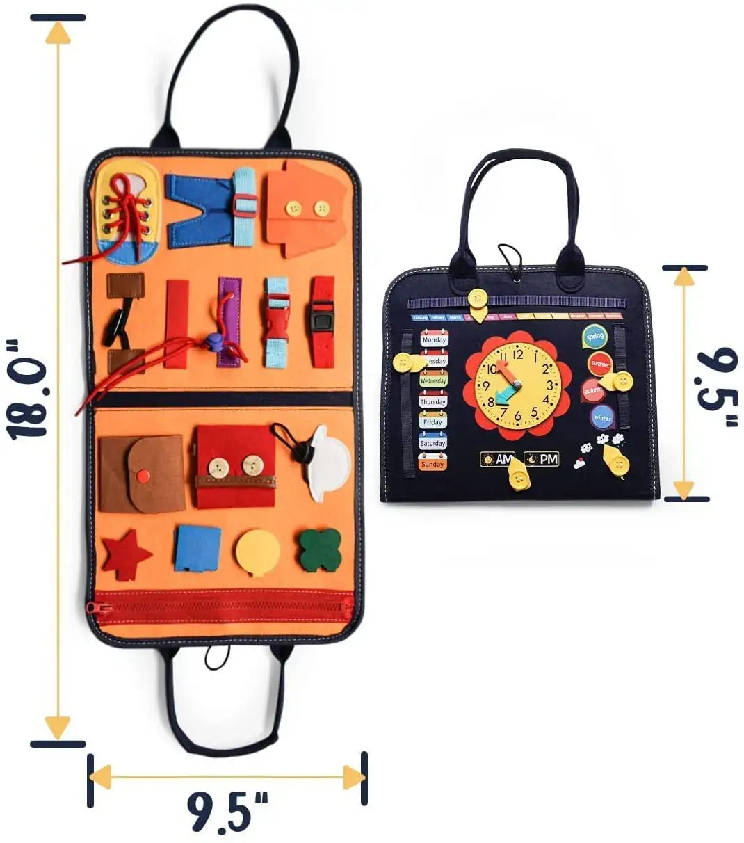 Felt Busy Board Quiet Book for kids and family play, image 4