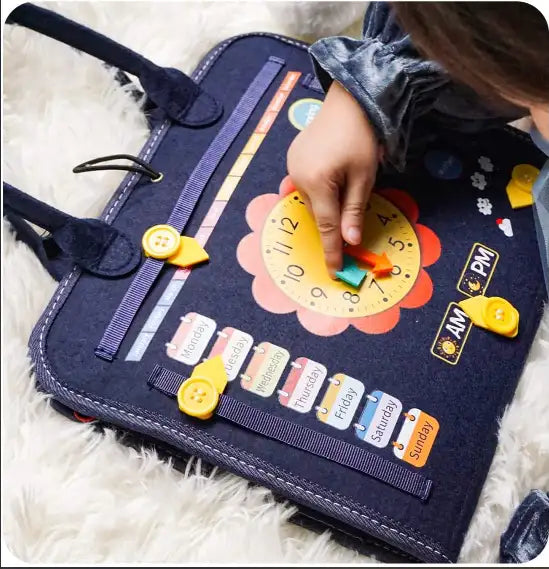 Felt Busy Board Quiet Book for kids and family play, image 2