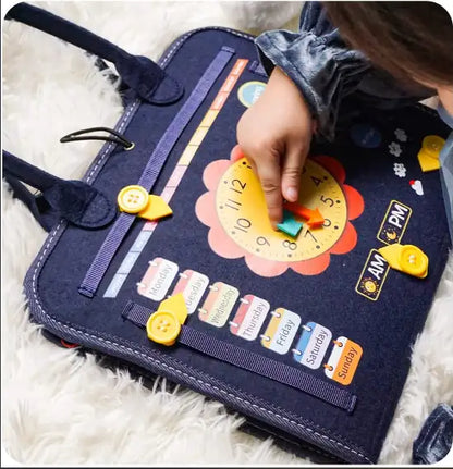 Felt Busy Board Quiet Book for kids and family play, image 2
