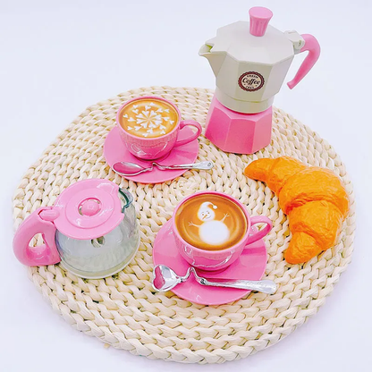 Wooden Coffee Play Set - with Wheels for kids and family play, image 2