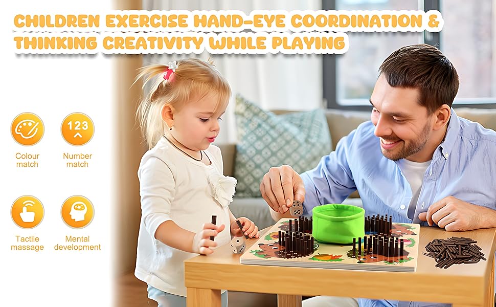 Colorful counting sticks toy for children
