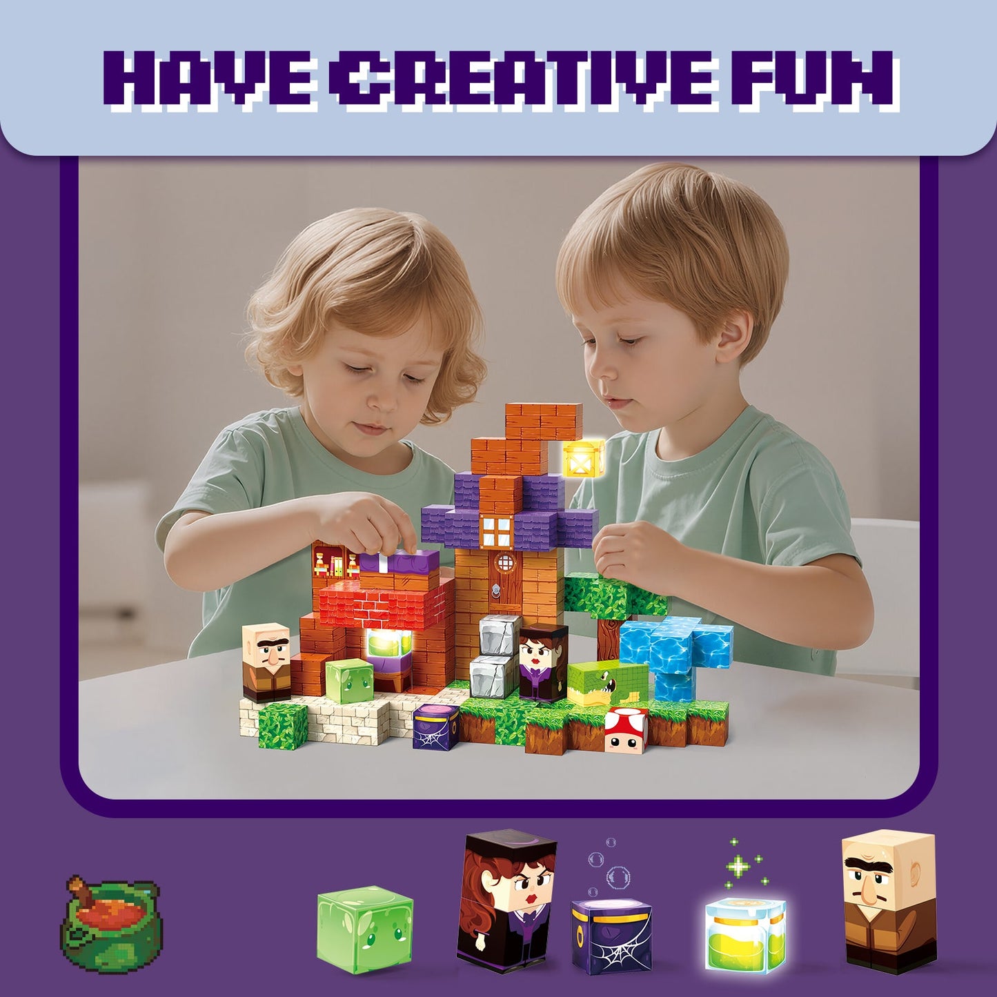Creative building blocks for imaginative play