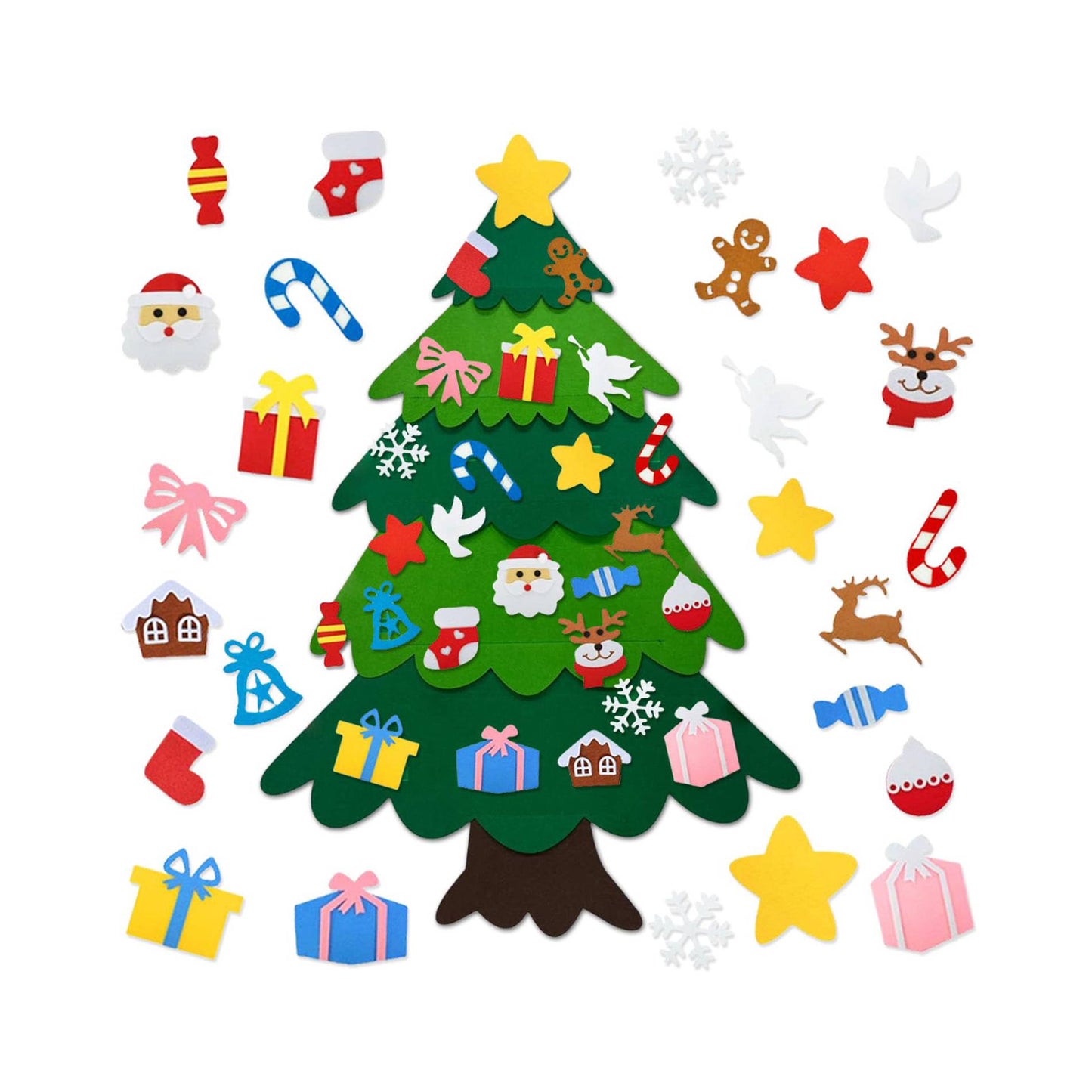 DIY felt Christmas tree activity toy for toddlers
