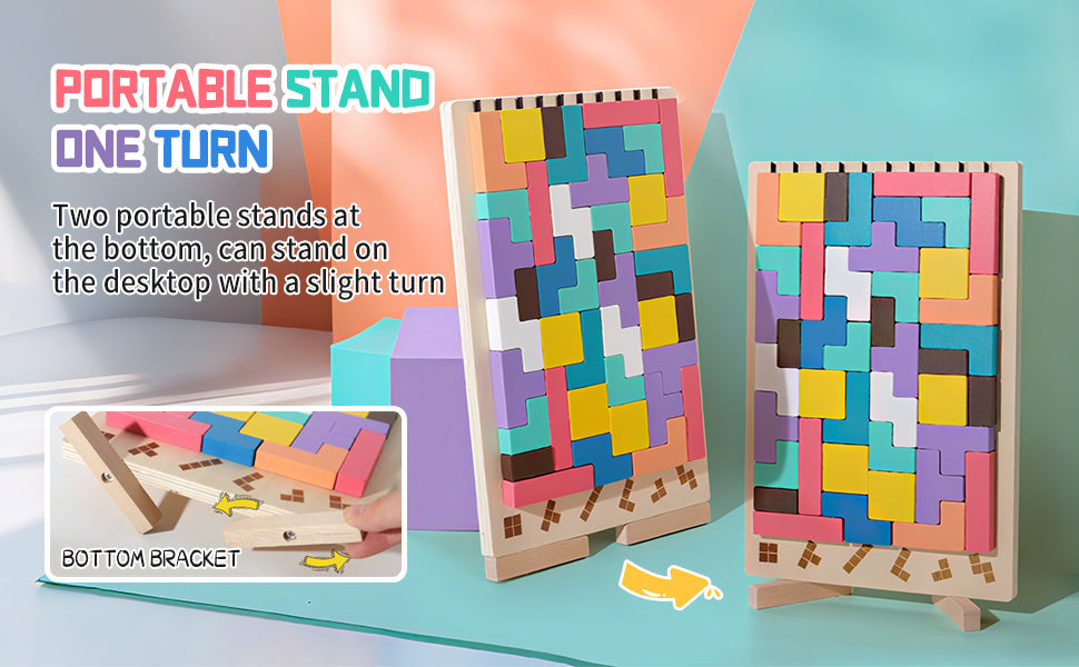 Educational wooden puzzle toy for children ages 3 and up