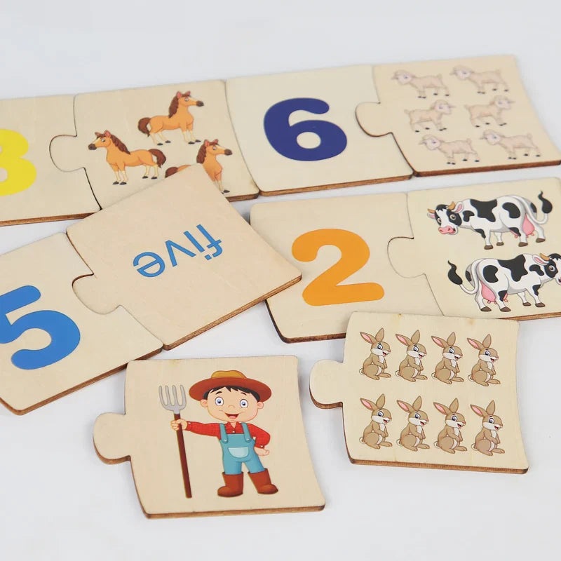 Wooden Math Learning Toy for kids and family play, image 2