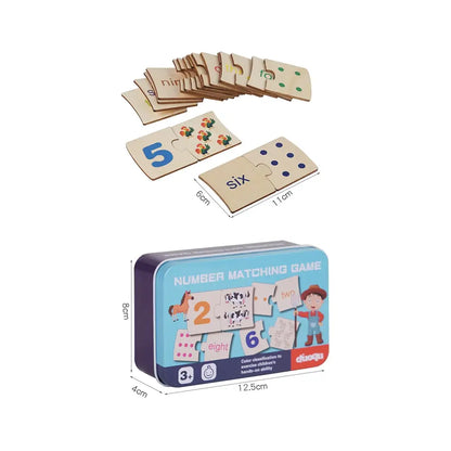 Wooden Math Learning Toy for kids and family play, image 1