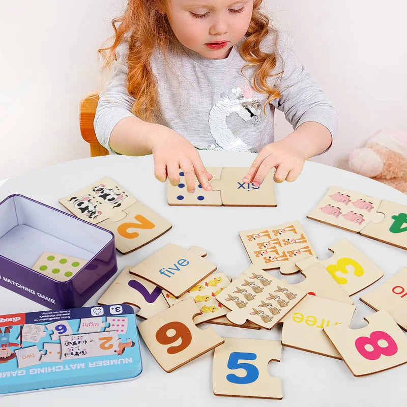 Wooden Math Learning Toy for kids and family play, image 3
