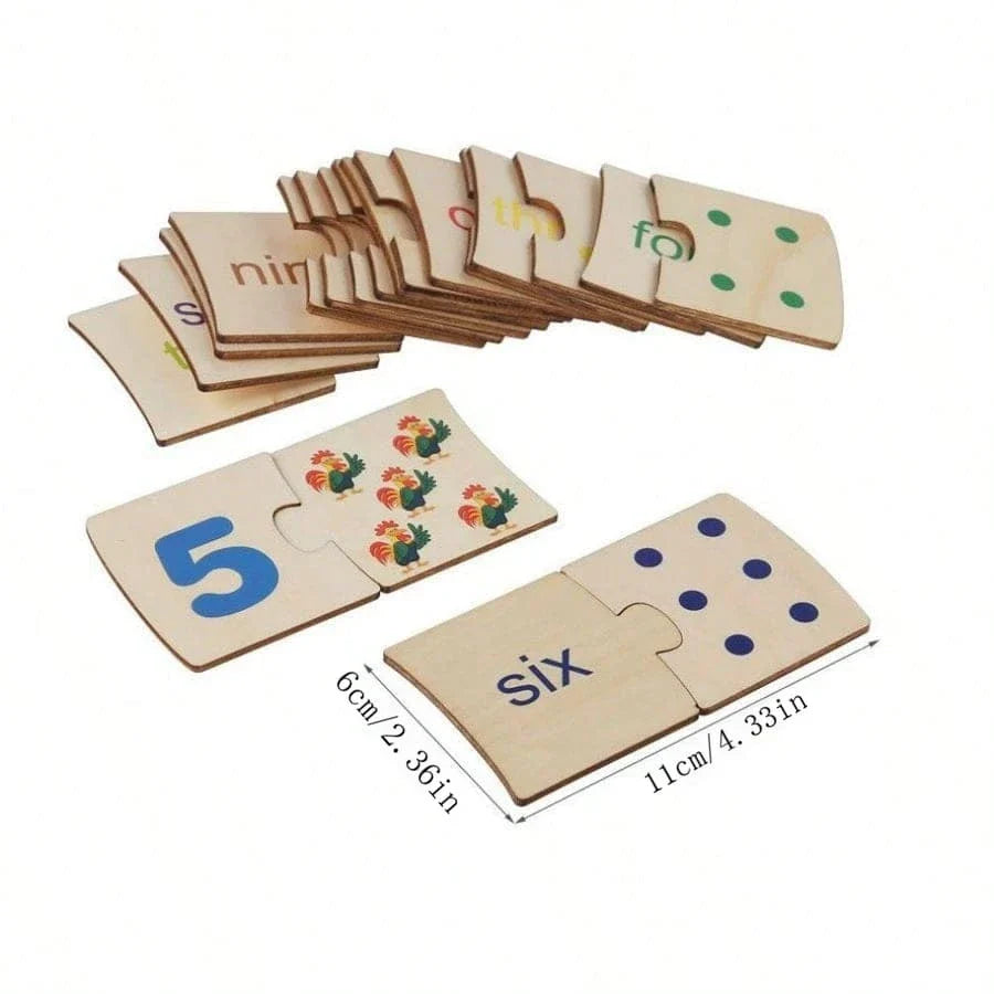 Wooden Math Learning Toy for kids and family play, image 4