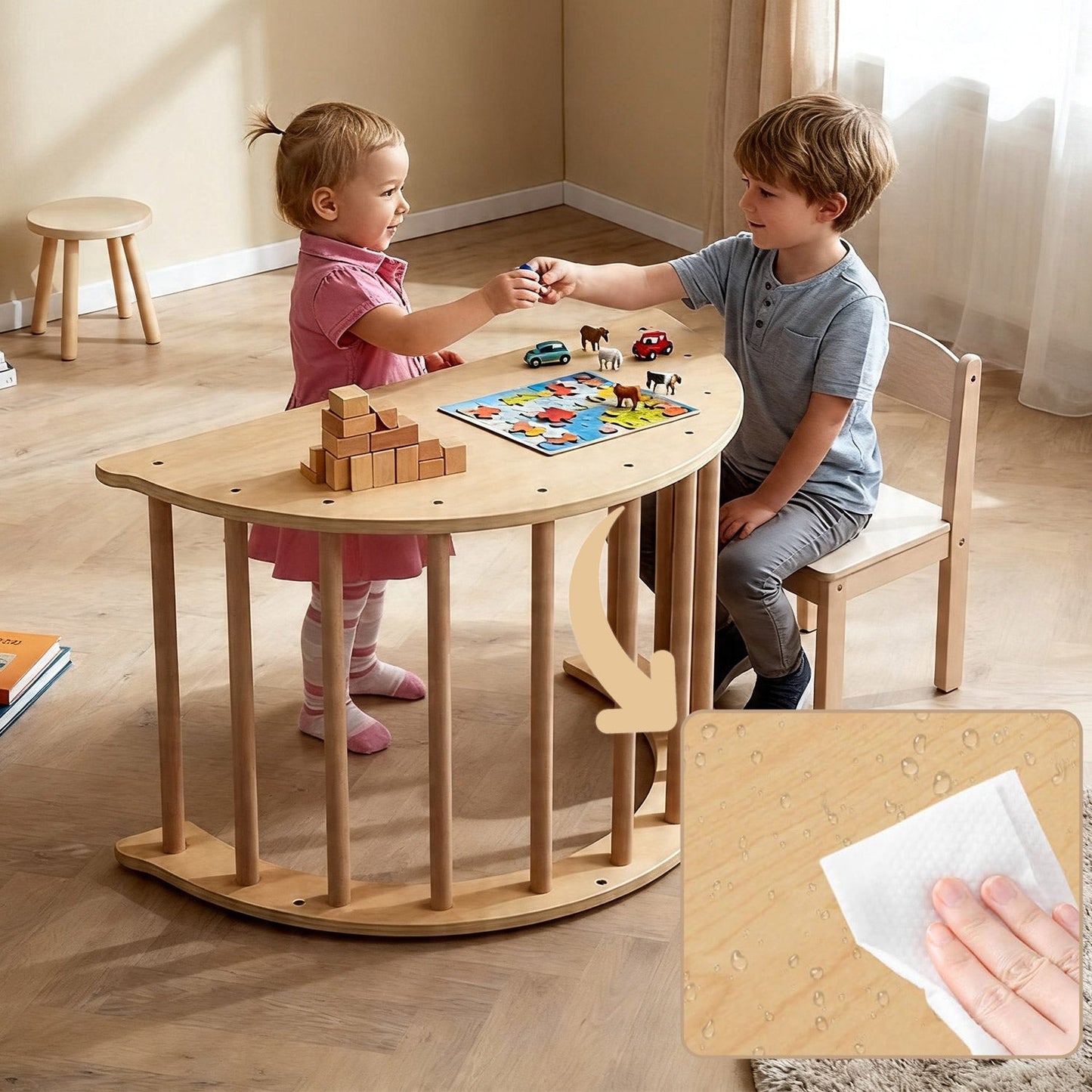 Indoor climbing frame for kids supporting balance coordination and physical development