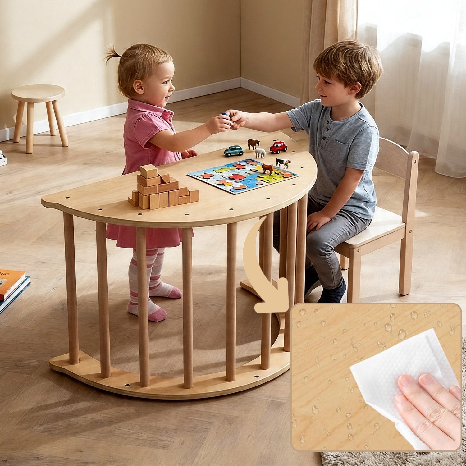 Indoor climbing frame for kids supporting balance coordination and physical development
