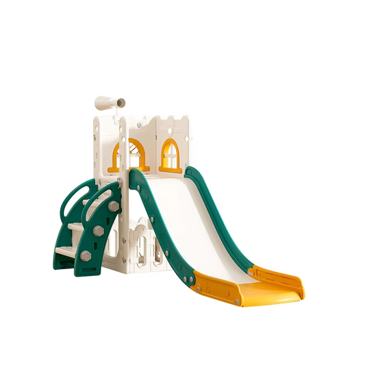 Indoor Climbing Gym with Slide for kids and family play, image 1