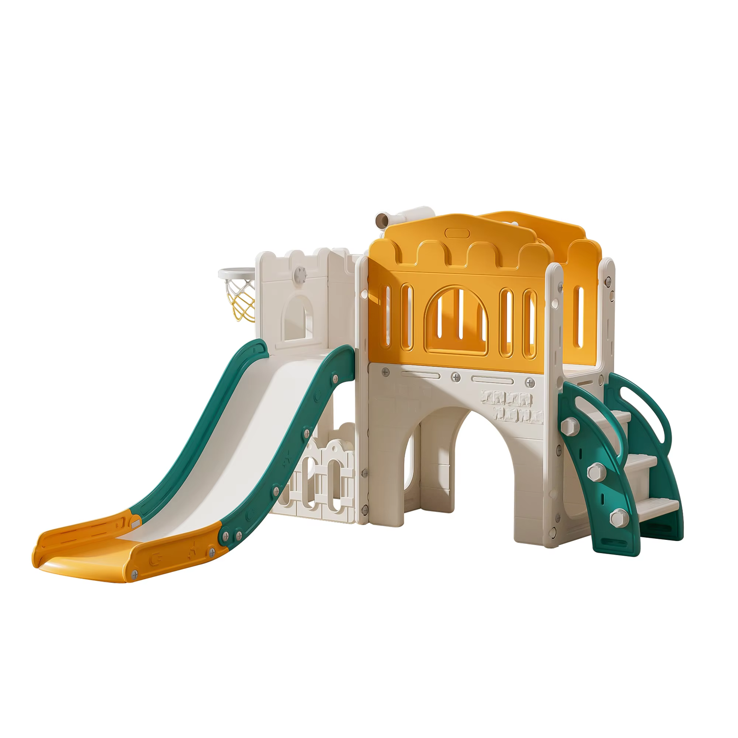 Indoor Climbing Gym with Slide for kids and family play, image 2