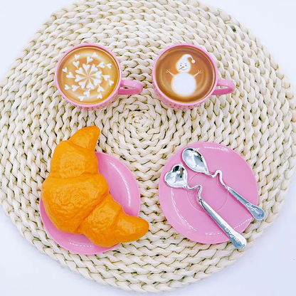 Wooden Coffee Play Set - with Wheels for kids and family play, image 6