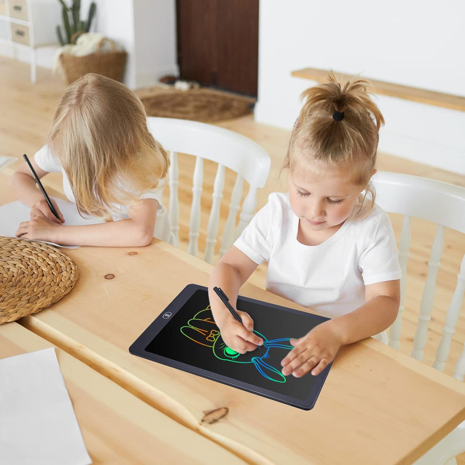 Kids drawing tablet without paper or crayons

