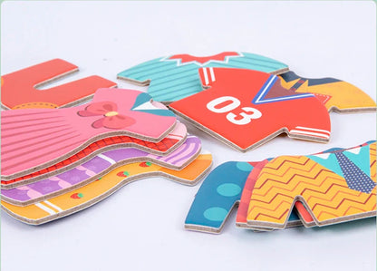Dress up matching game for children

