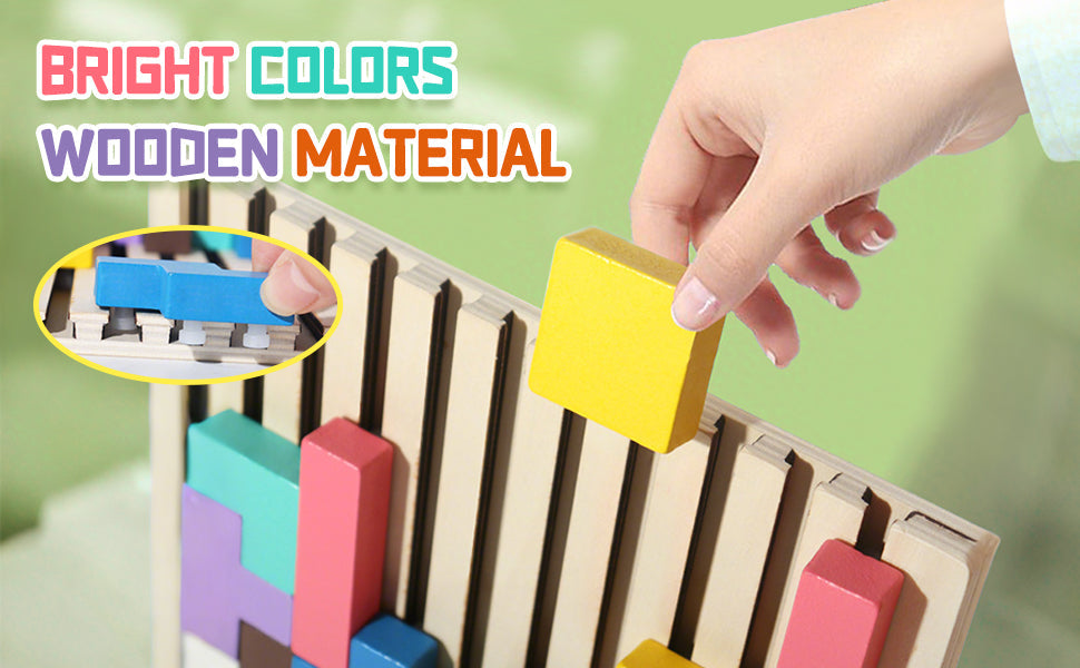 Montessori puzzle pattern cards with 20 creative designs for kids