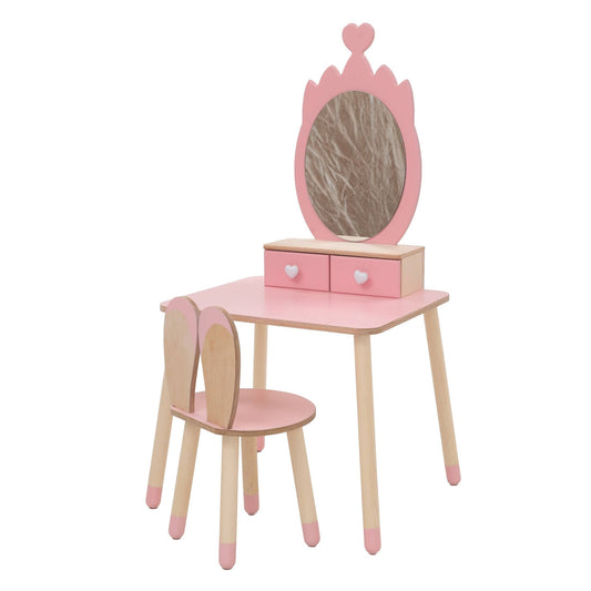 Kids Table and Chair Set - Vanity Table for kids and family play, image 1