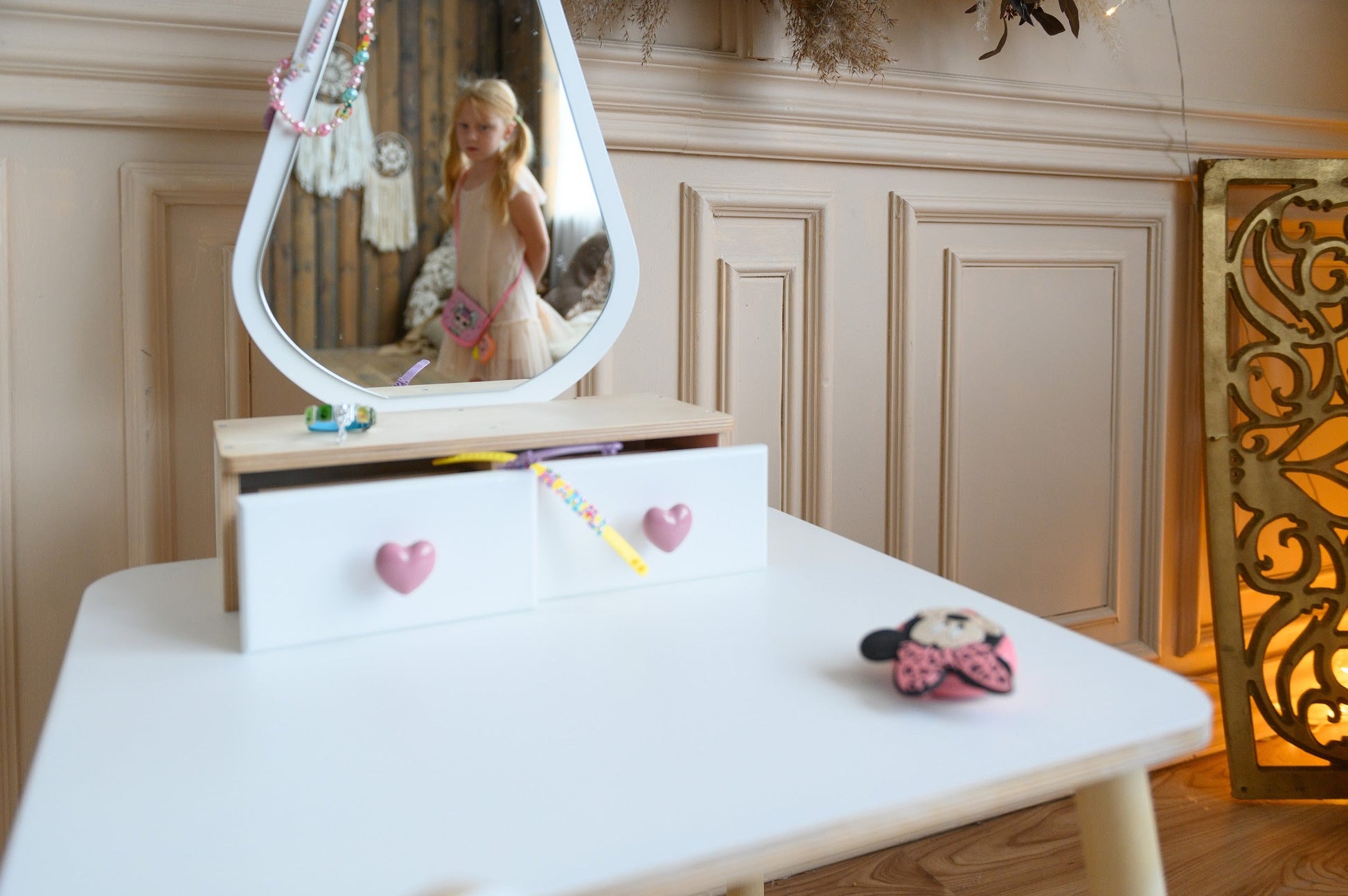 Kids Table and Chair Set - Vanity Table for kids and family play, image 5