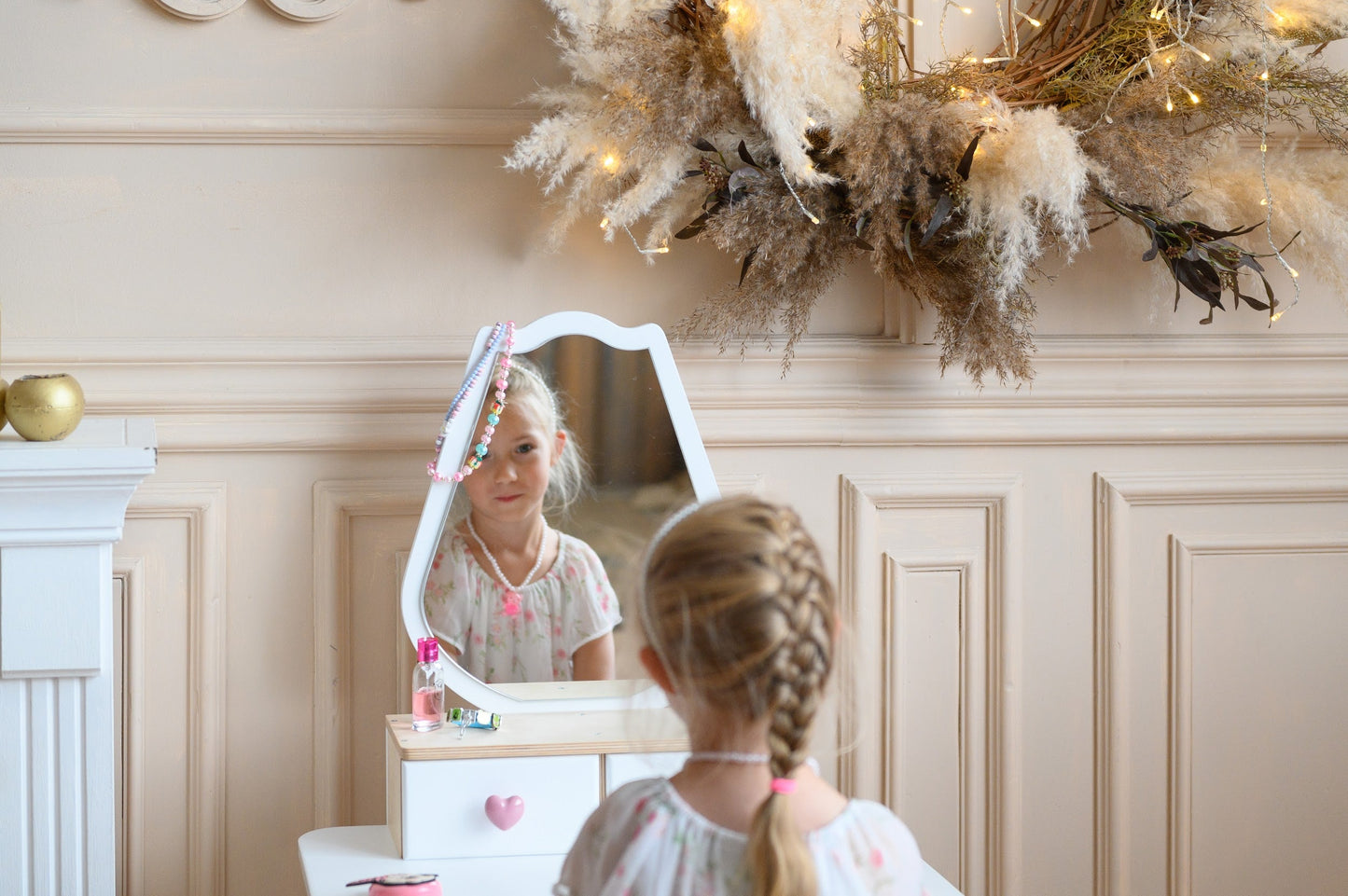 Kids Table and Chair Set - Vanity Table for kids and family play, image 4