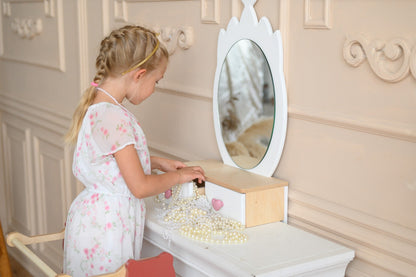 Kids Table and Chair Set - Vanity Table for kids and family play, image 8