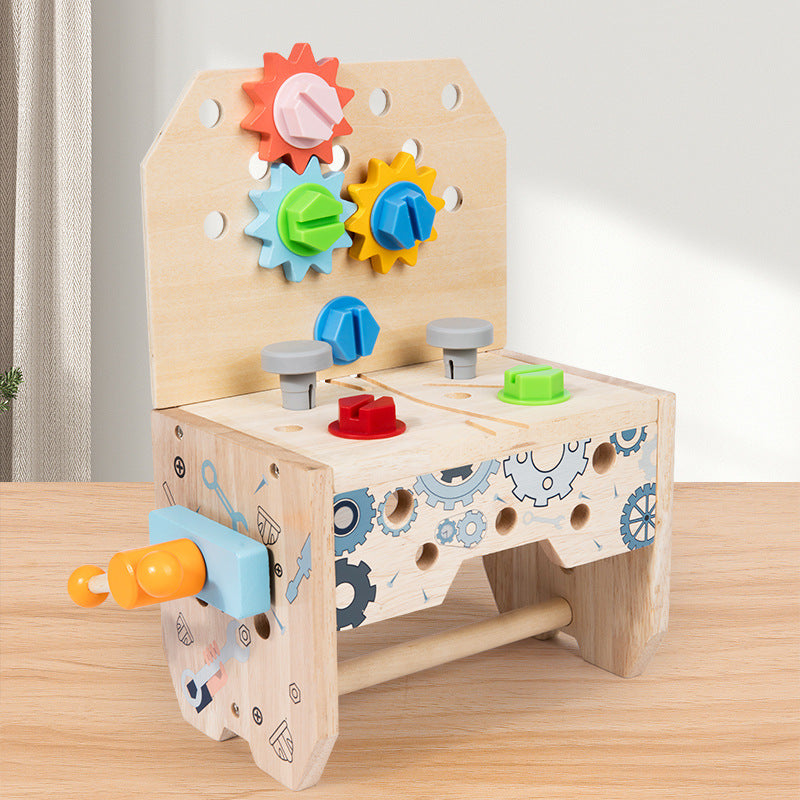 Kids Wooden Workbench - 3-in-1 for kids and family play, image 1