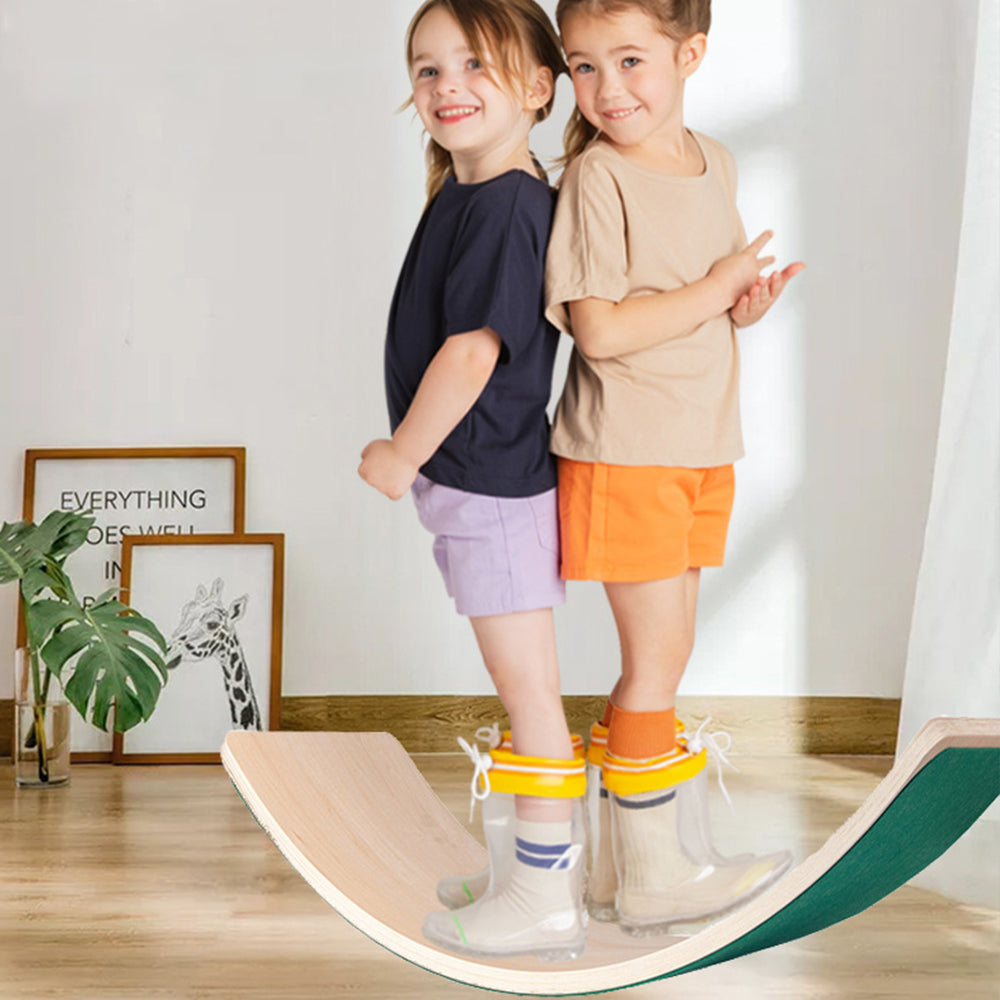 Wooden Balance Board - Rainbow for kids and family play, image 7