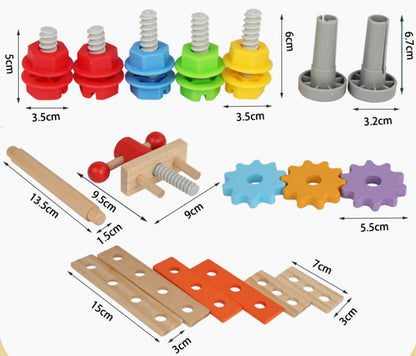 Wooden Multi-Activity Learning Toy for kids and family play, image 6