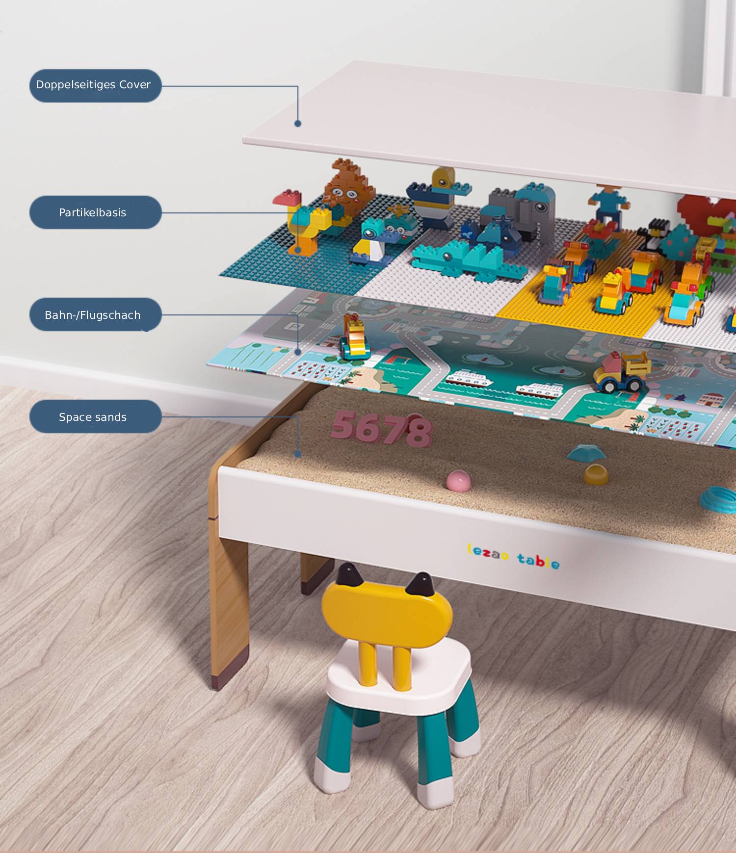Classic Kids Activity Table for kids and family play, image 5
