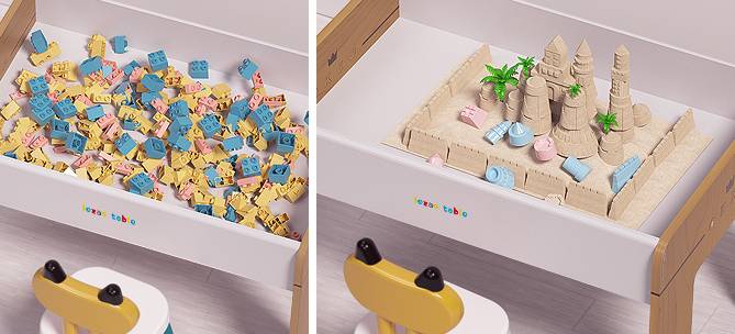 Classic Kids Activity Table for kids and family play, image 7