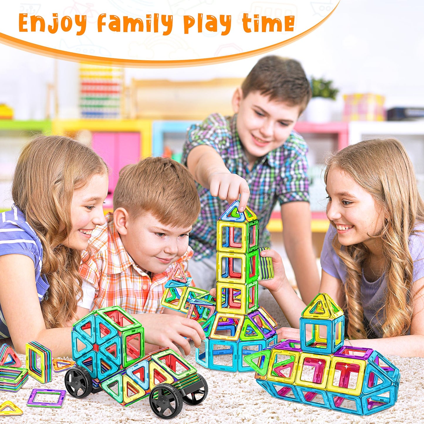 Magnetic blocks suitable for home and preschool learning