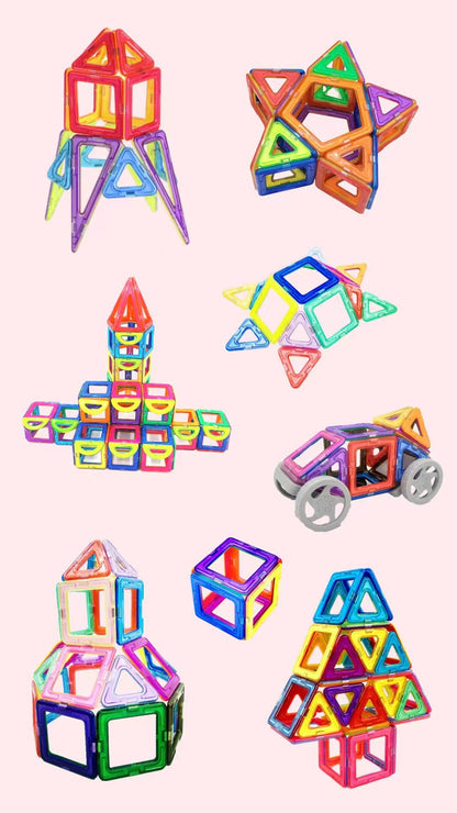 Magnetic blocks helping develop hand eye coordination skills