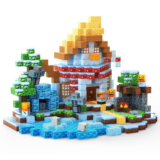 Magnetic building blocks 2 cm ice world construction toy
