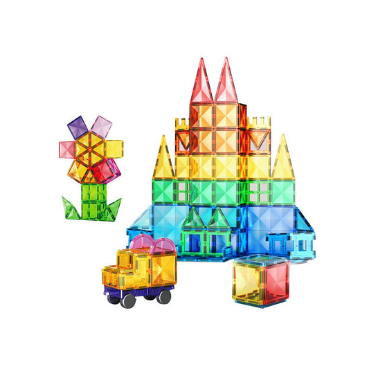 Magnetic building blocks STEM toy for creative kids learning
