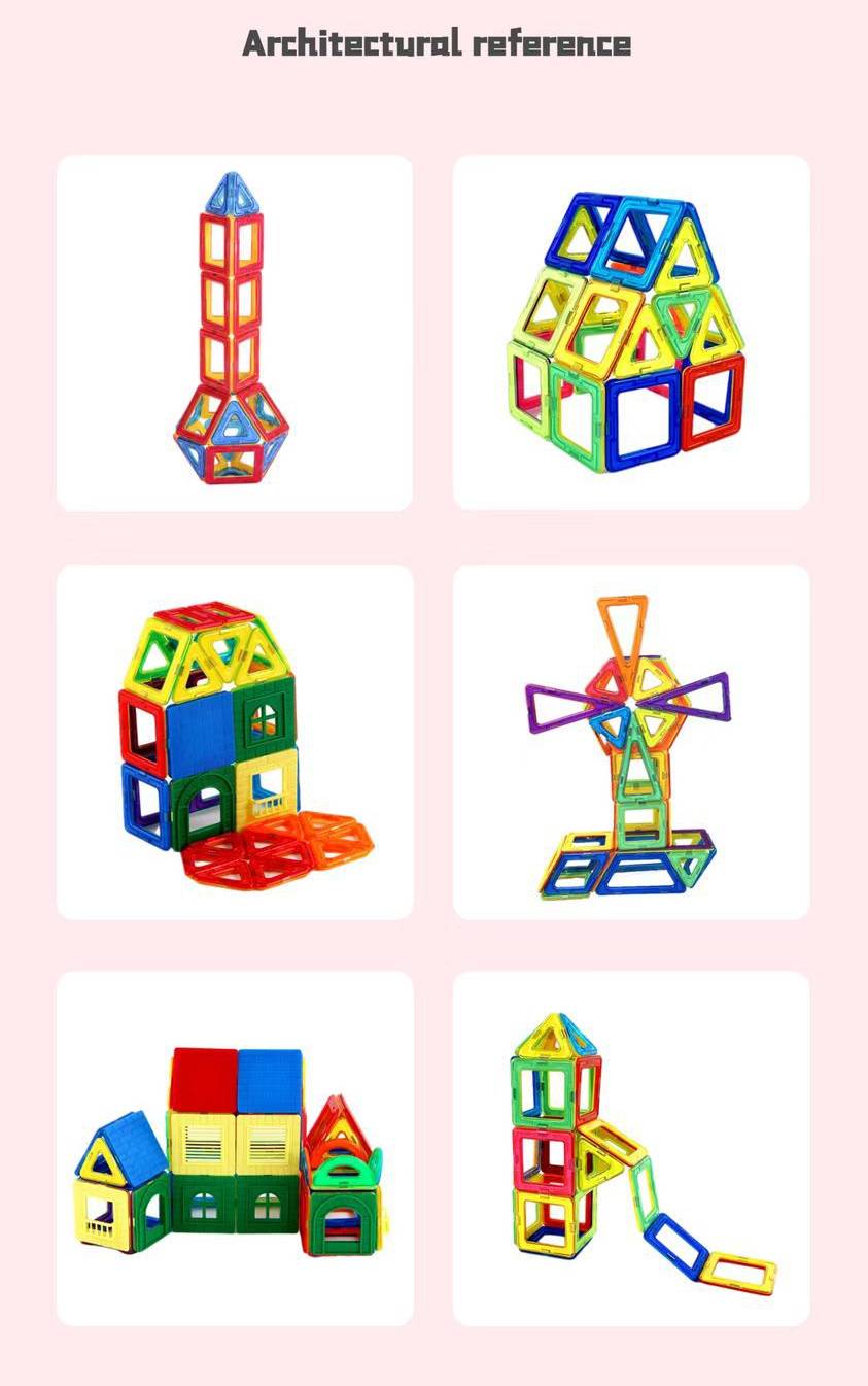Magnetic construction set for boys and girls