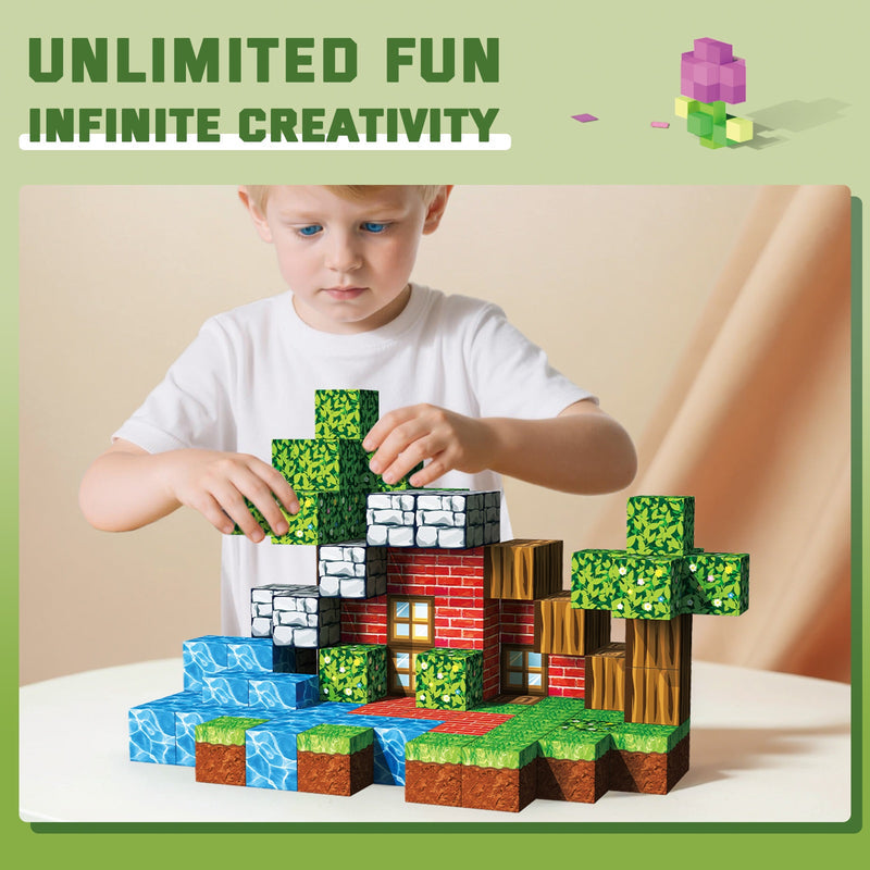 STEM magnetic building toy for children ages 3+