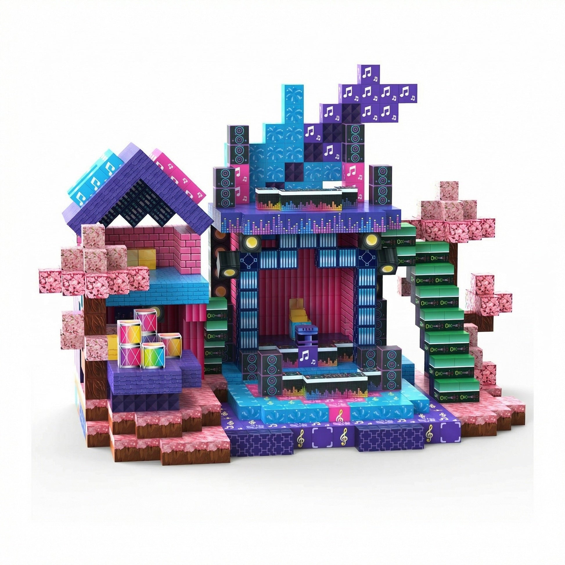 Magnetic Building Blocks Set - Electric Carnival for kids and family play, image 1