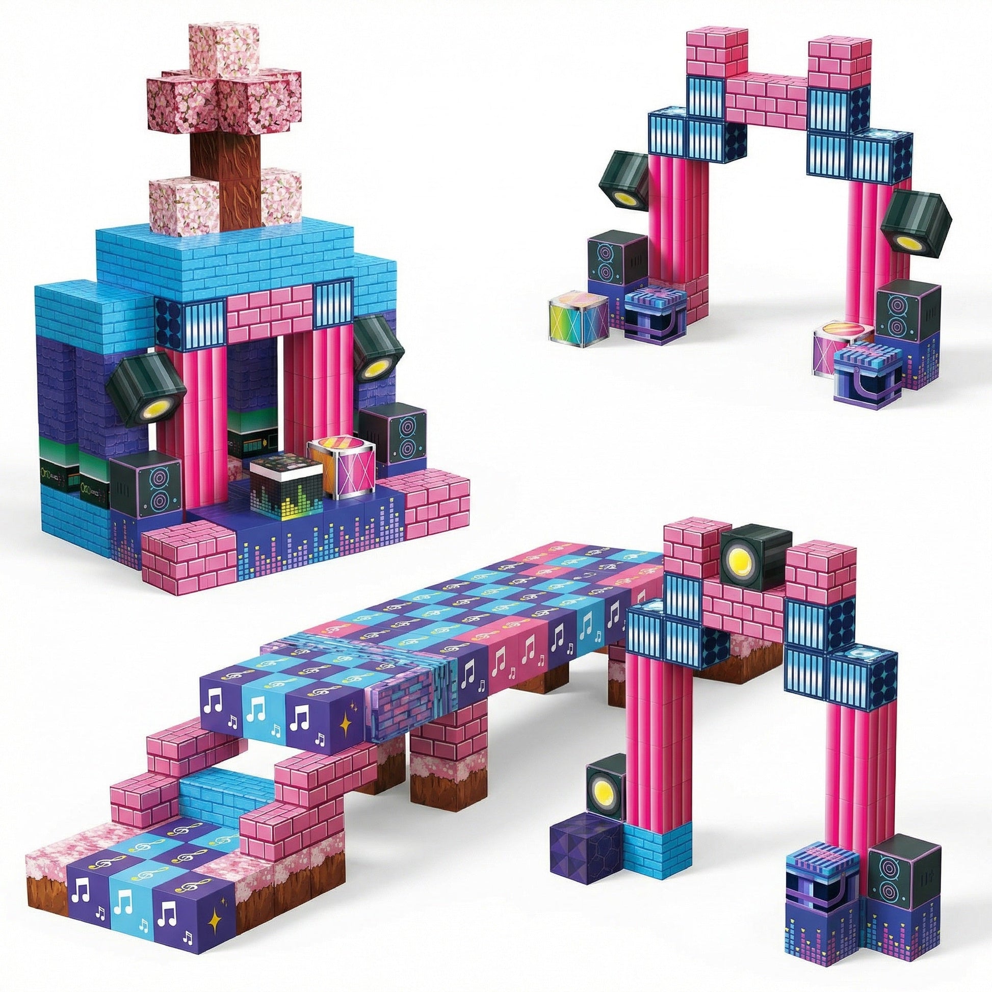 Magnetic Building Blocks Set - Electric Carnival for kids and family play, image 3