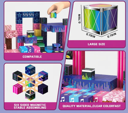 Magnetic Building Blocks Set - Electric Carnival for kids and family play, image 4